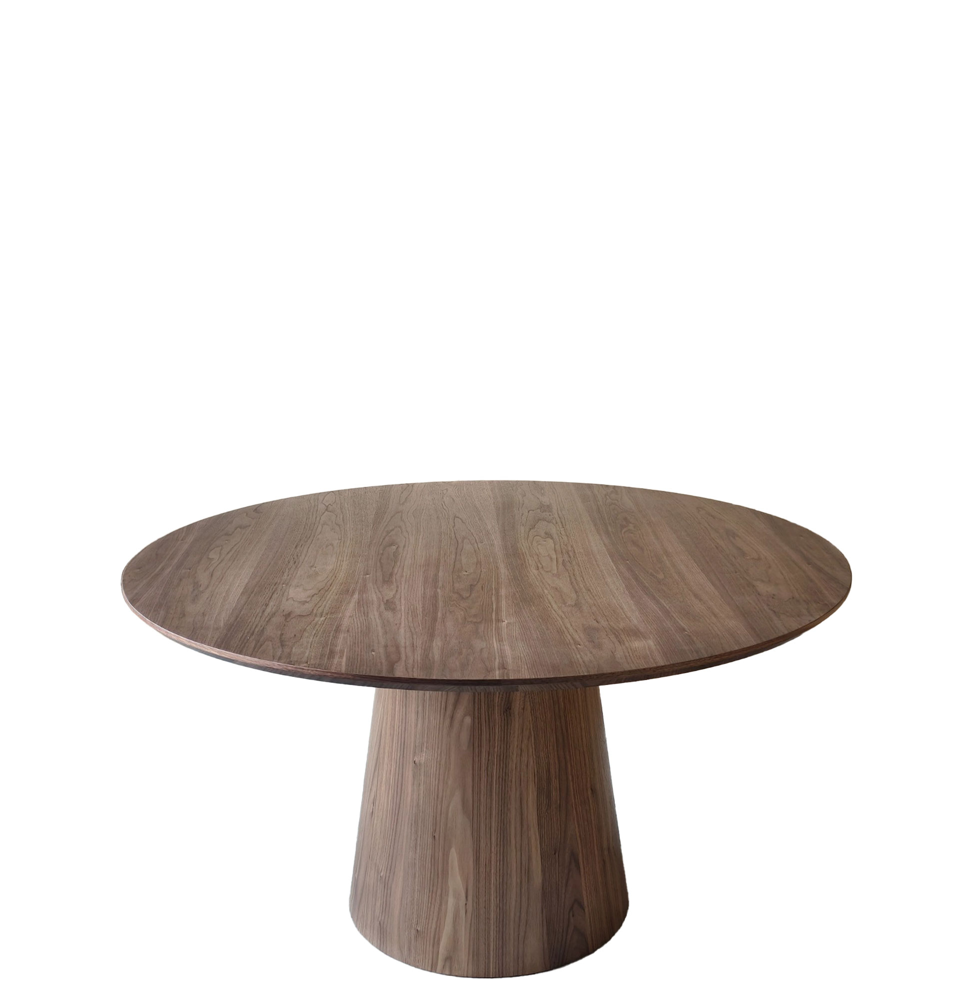 Mesa de Jantar Redonda de Nogueira 6 Pessoas Pictor Castanha