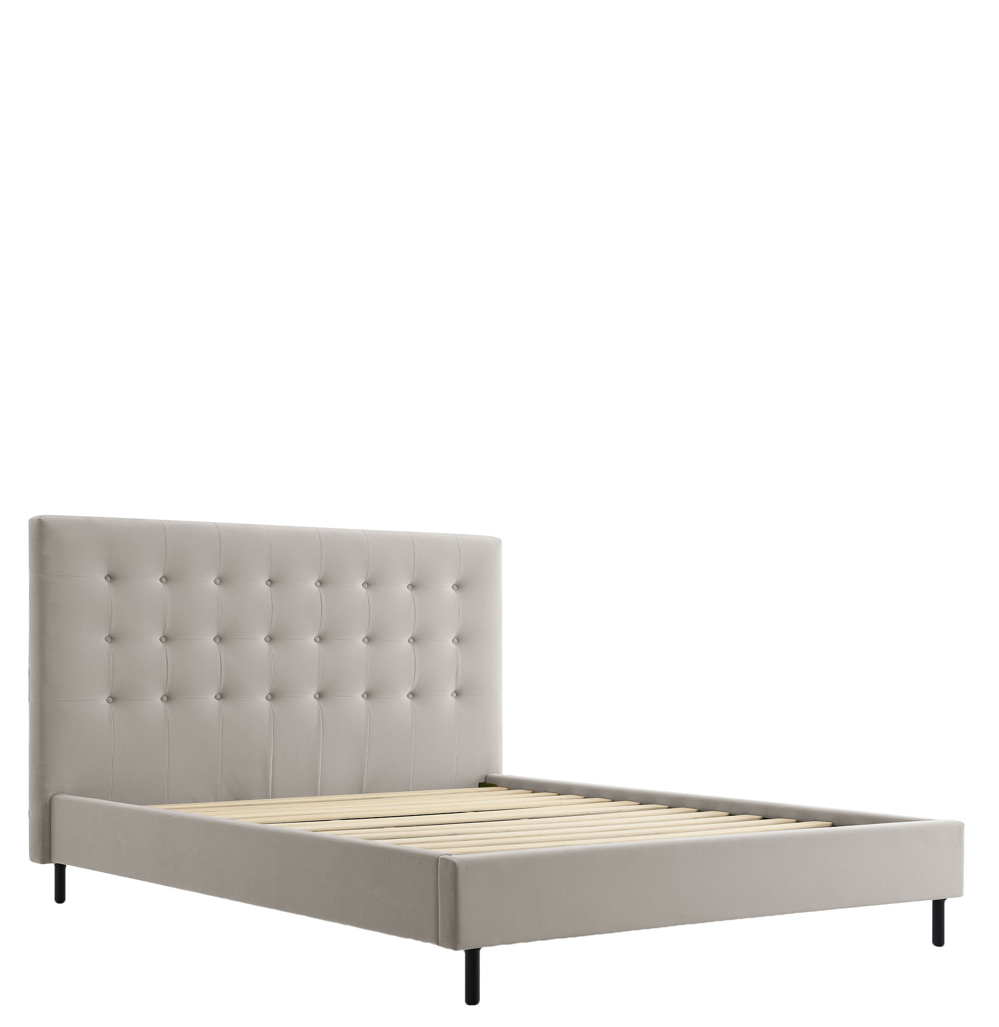 Cama de Casal com Estrado para Colchão 160x200 cm Tormes Bege