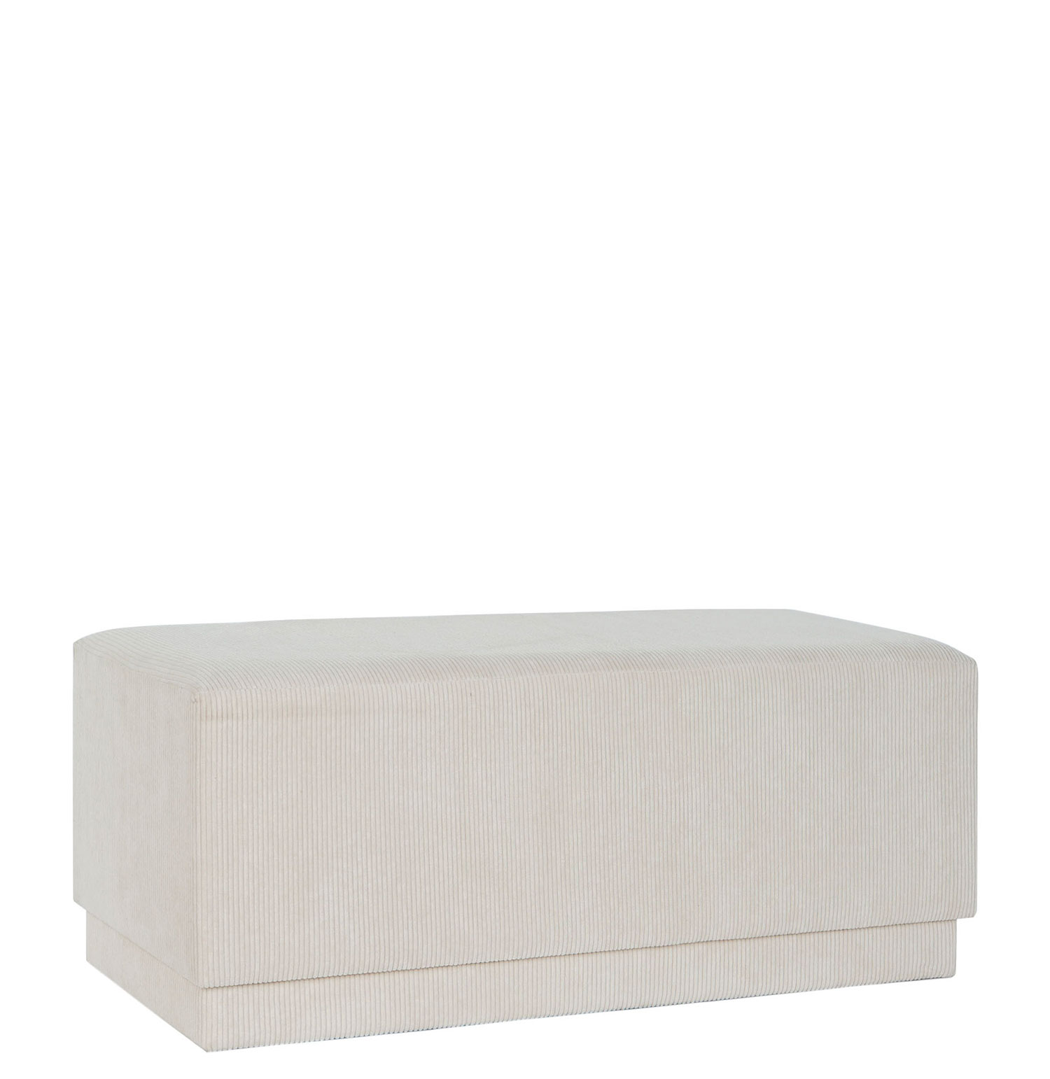 Pouf de Madeira e Tecido 372 Bege