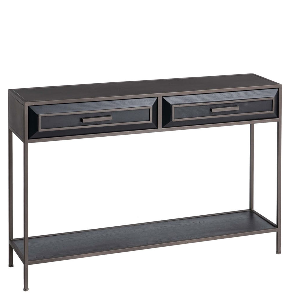 Consola de Madeira e Metal 799 Preta