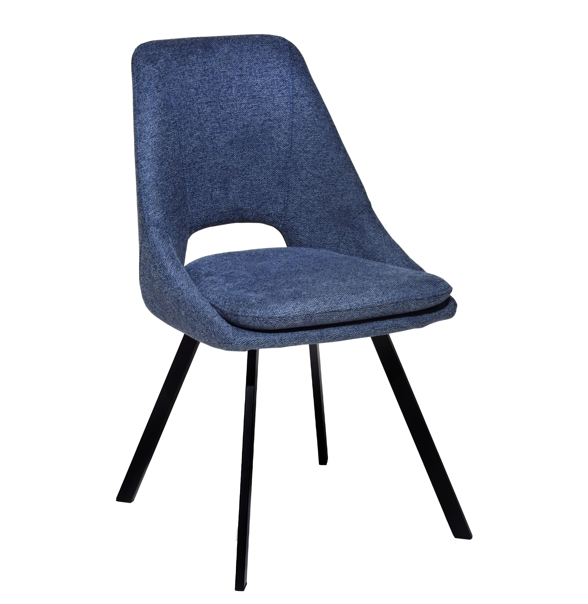 Cadeira de Jantar de Tecido Loriente Azul - Pack 4