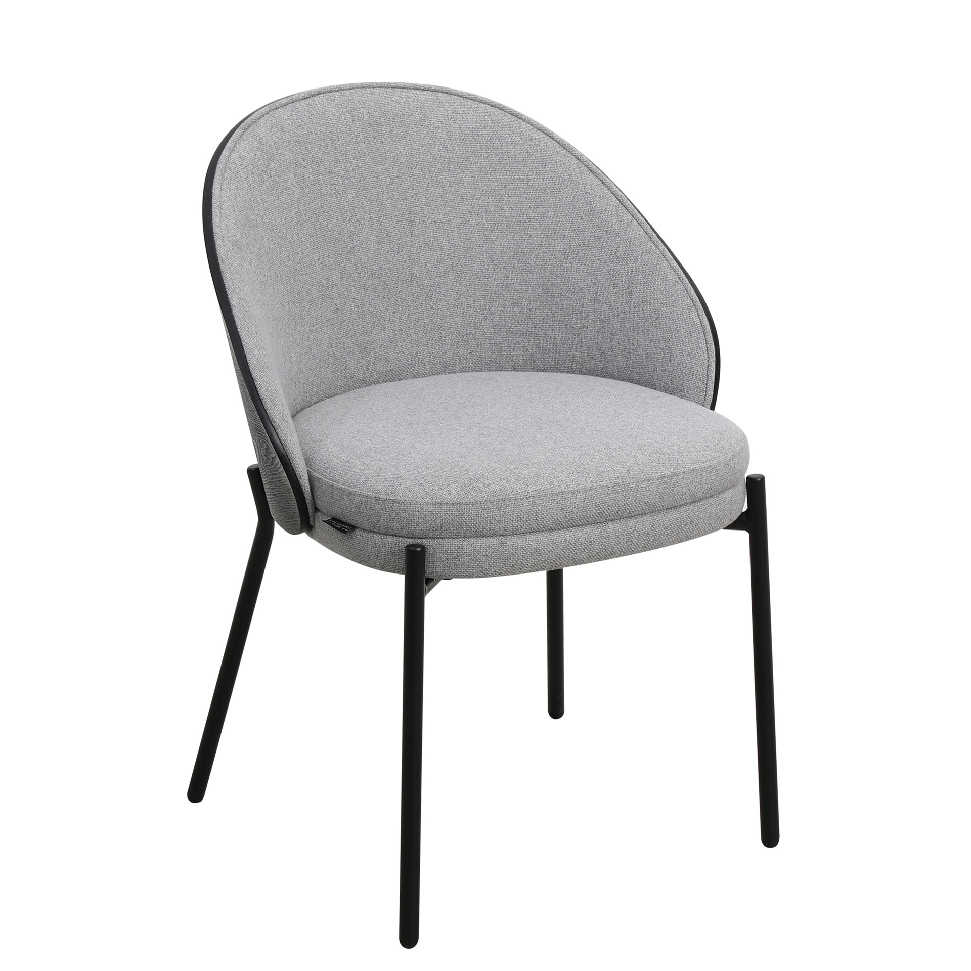 Cadeira de Jantar de Tecido Arles Cinza - Pack 4