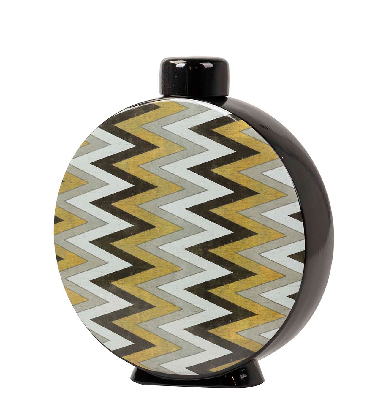 Pote de Cerâmica 291 Chevron Multicolor