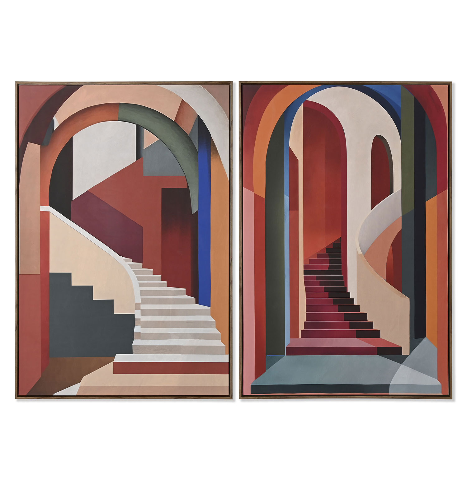 Quadro Decorativo Escadaria 748B Multicolor