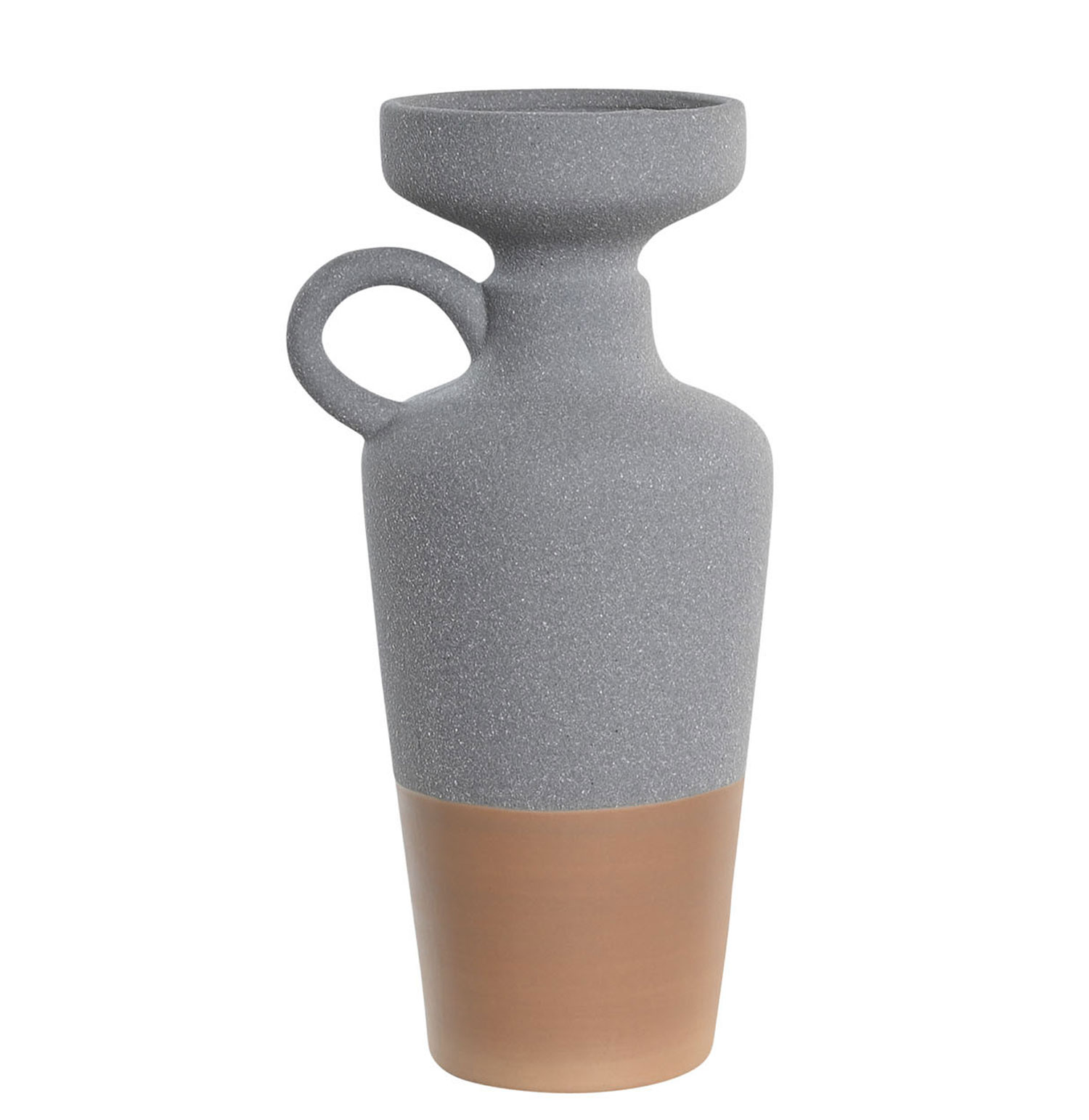 Jarra Decorativa de Cerâmica 071 Cinzento