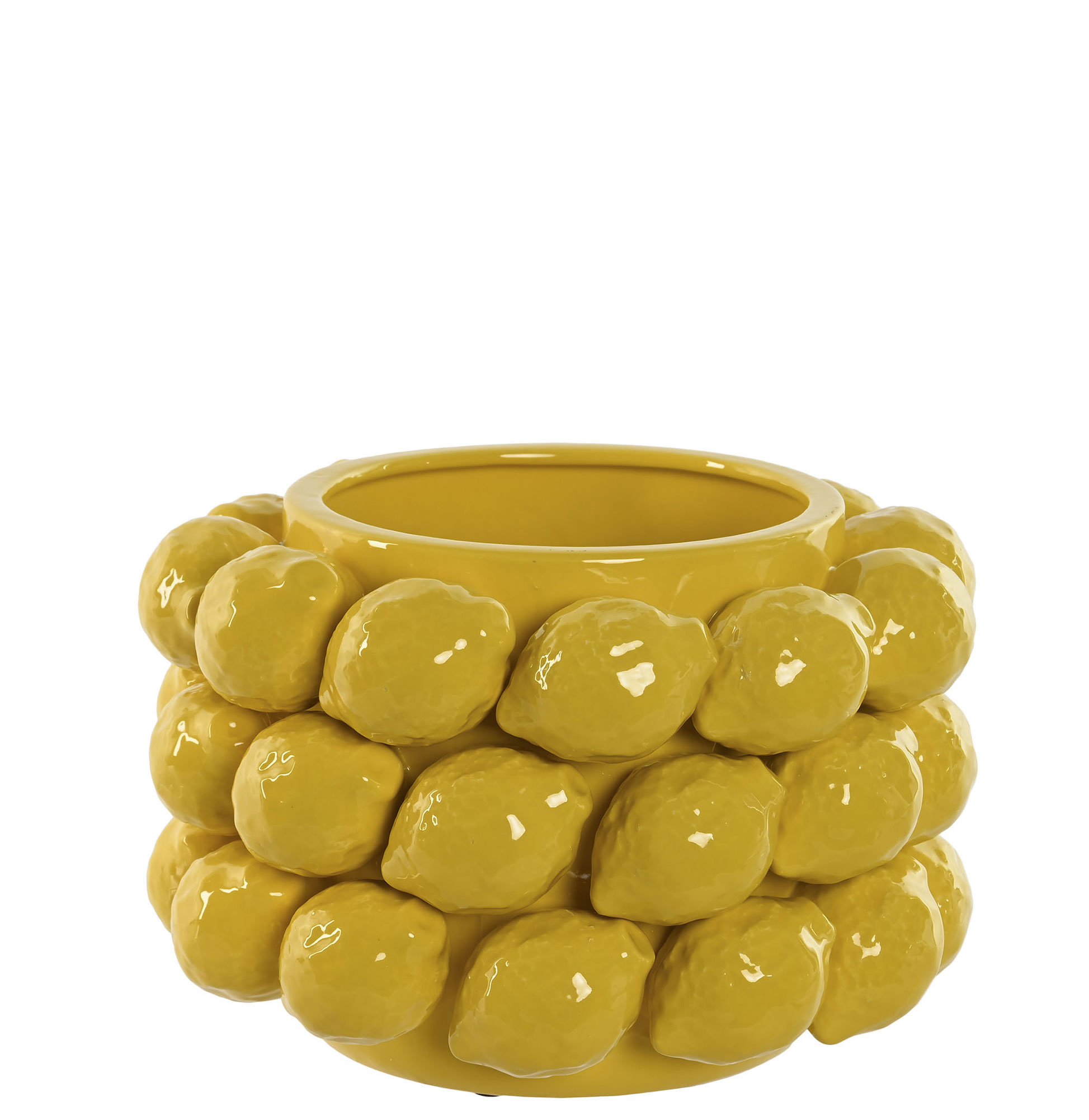 Centro de Mesa de Cerâmica 868 Amarelo
