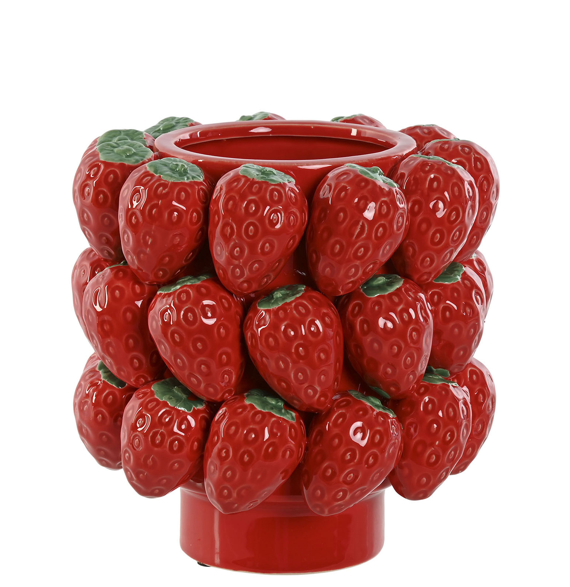 Centro de Mesa de Cerâmica 870 Vermelho