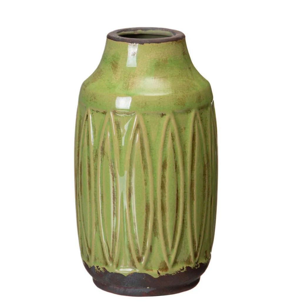 Vaso Decorativo de Cerâmica 190 Verde