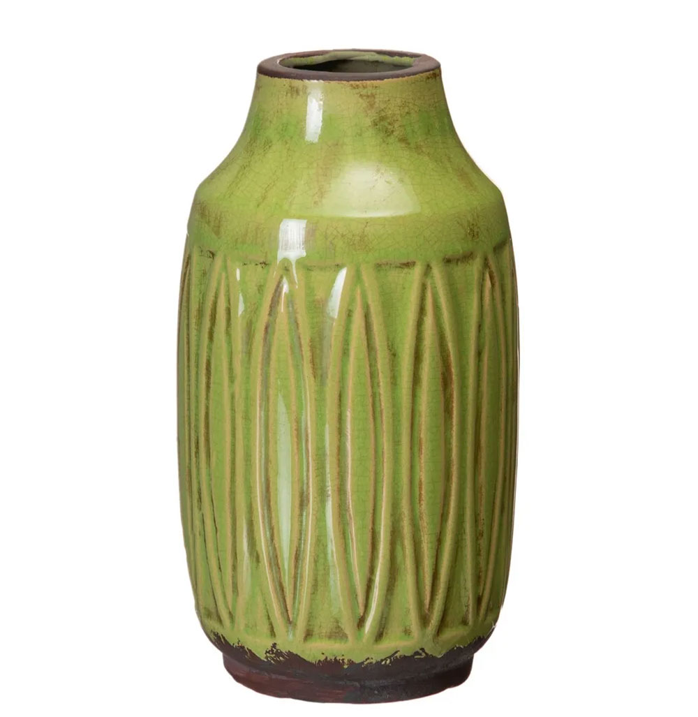 Vaso Decorativo de Cerâmica 190 Verde