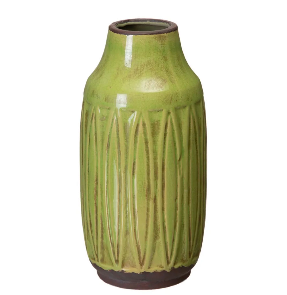 Vaso Decorativo de Cerâmica 190 Verde