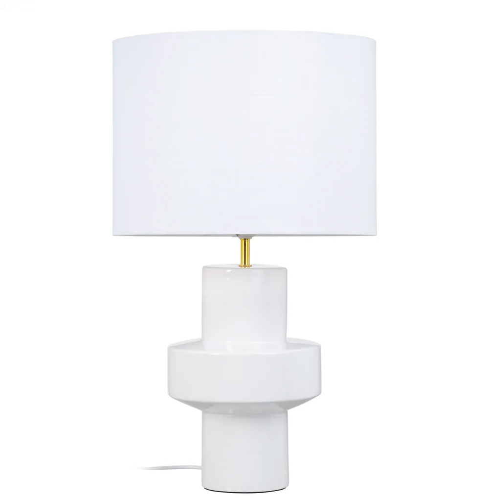 Candeeiro de Mesa de Cerâmica 235 Branco