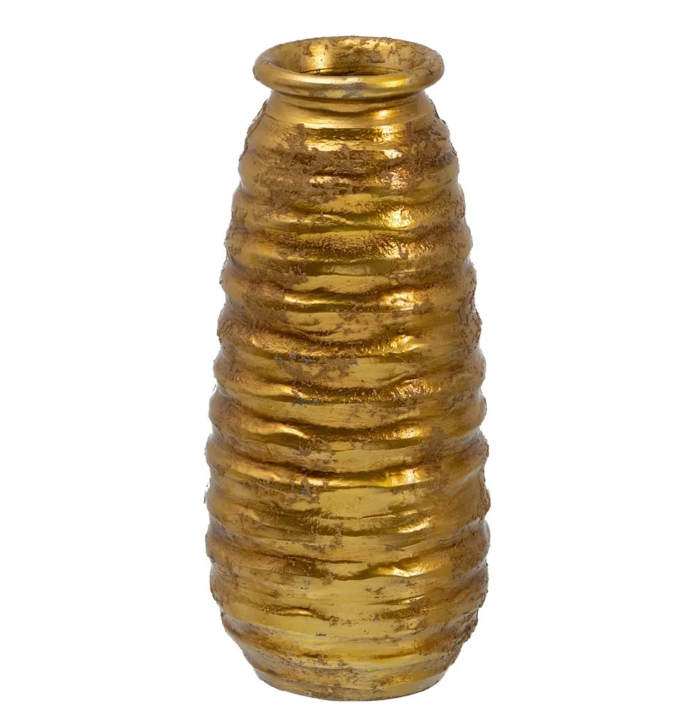 Vaso Decorativo de Cerâmica 368 Dourado