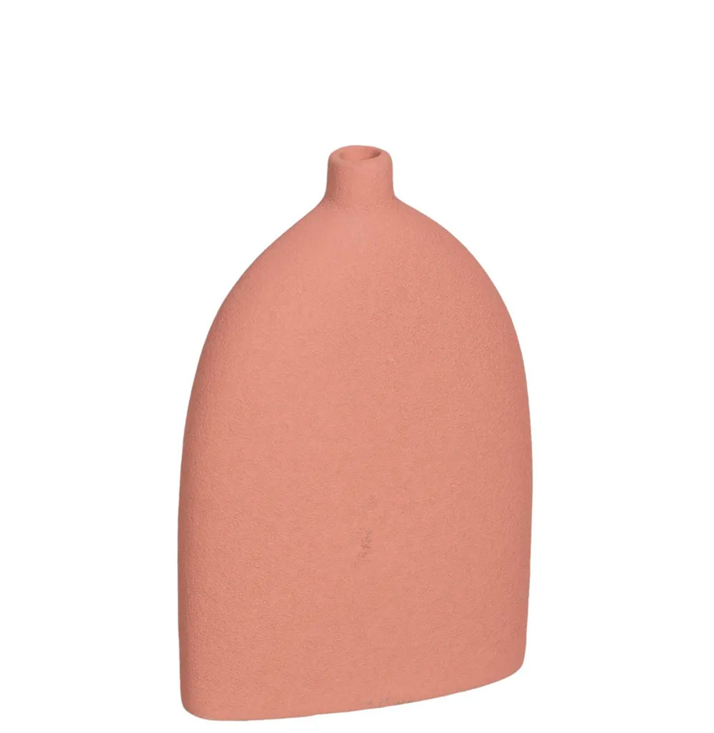 Vaso Decorativo de Cerâmica 382 Laranja Terracota
