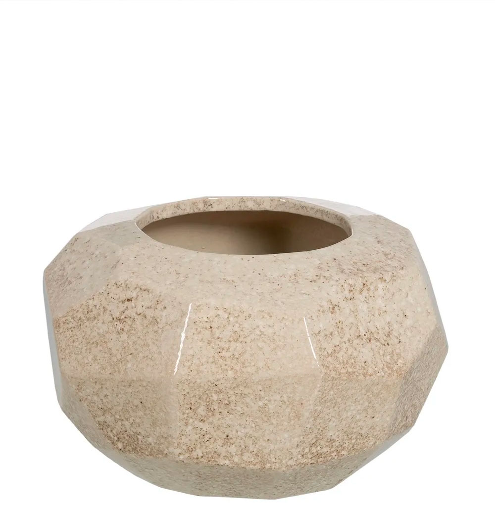 Vaso Decorativo de Cerâmica 402 Bege Creme
