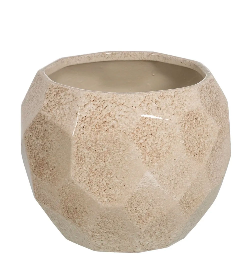 Vaso Decorativo de Cerâmica 404 Bege Creme
