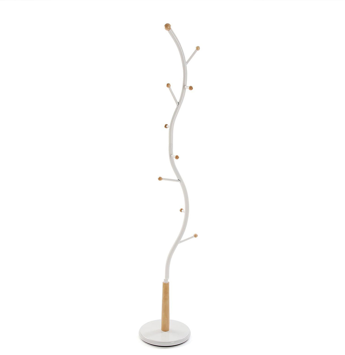 Cabide de Madeira e Metal Sisak 736 Branco