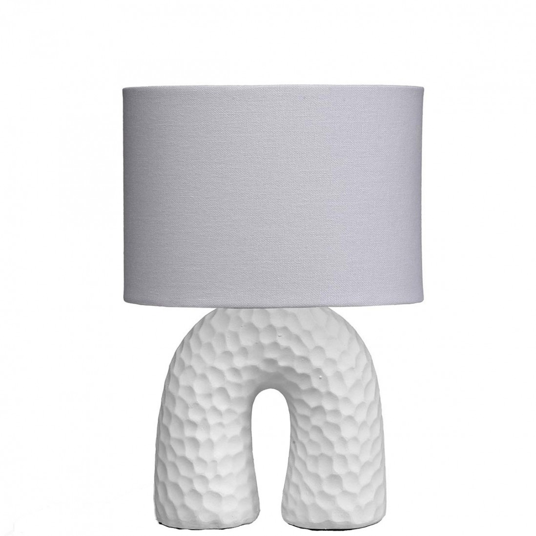 Candeeiro de Mesa de Cerâmica 208 Branco