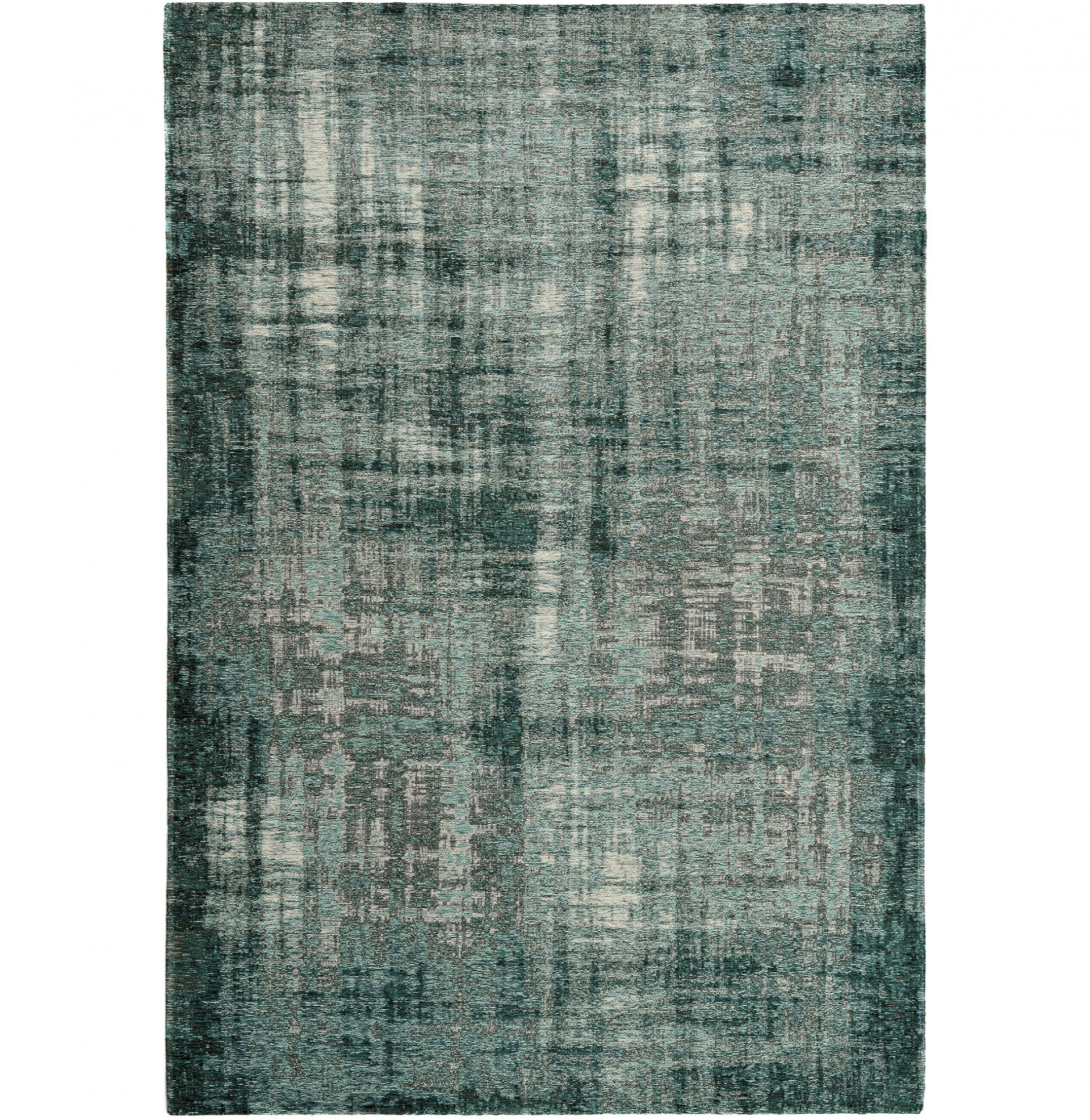 Tapete Liso Antik Chenille Grunge Verde Esmeralda