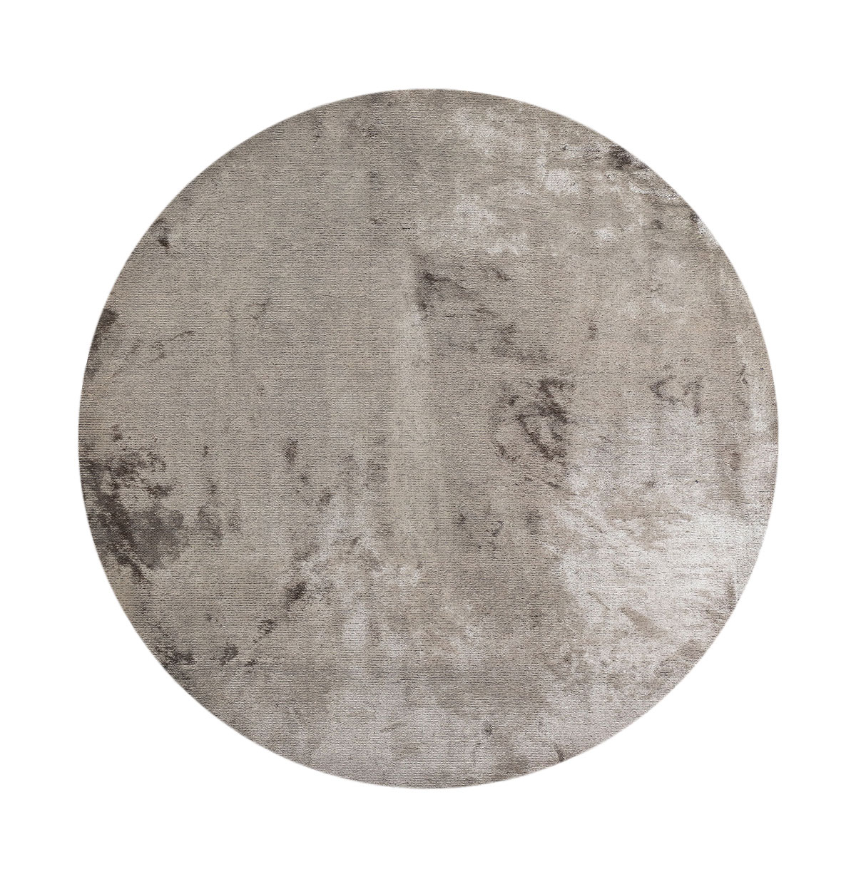 Tapete Redondo Liso Glam Velvet 2025/054 Castanho