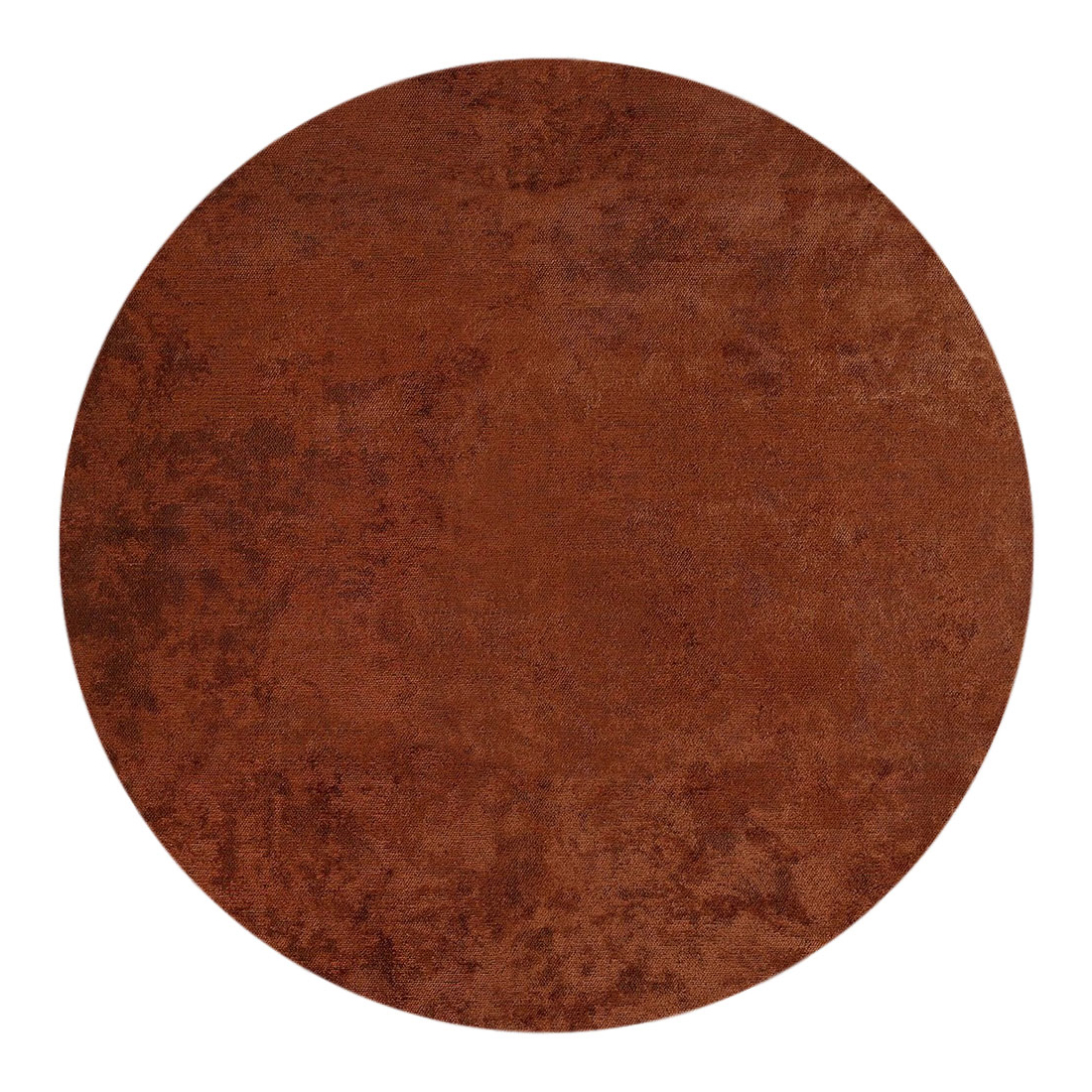 Tapete Redondo Liso Glam Velvet 2025/310 Vermelho