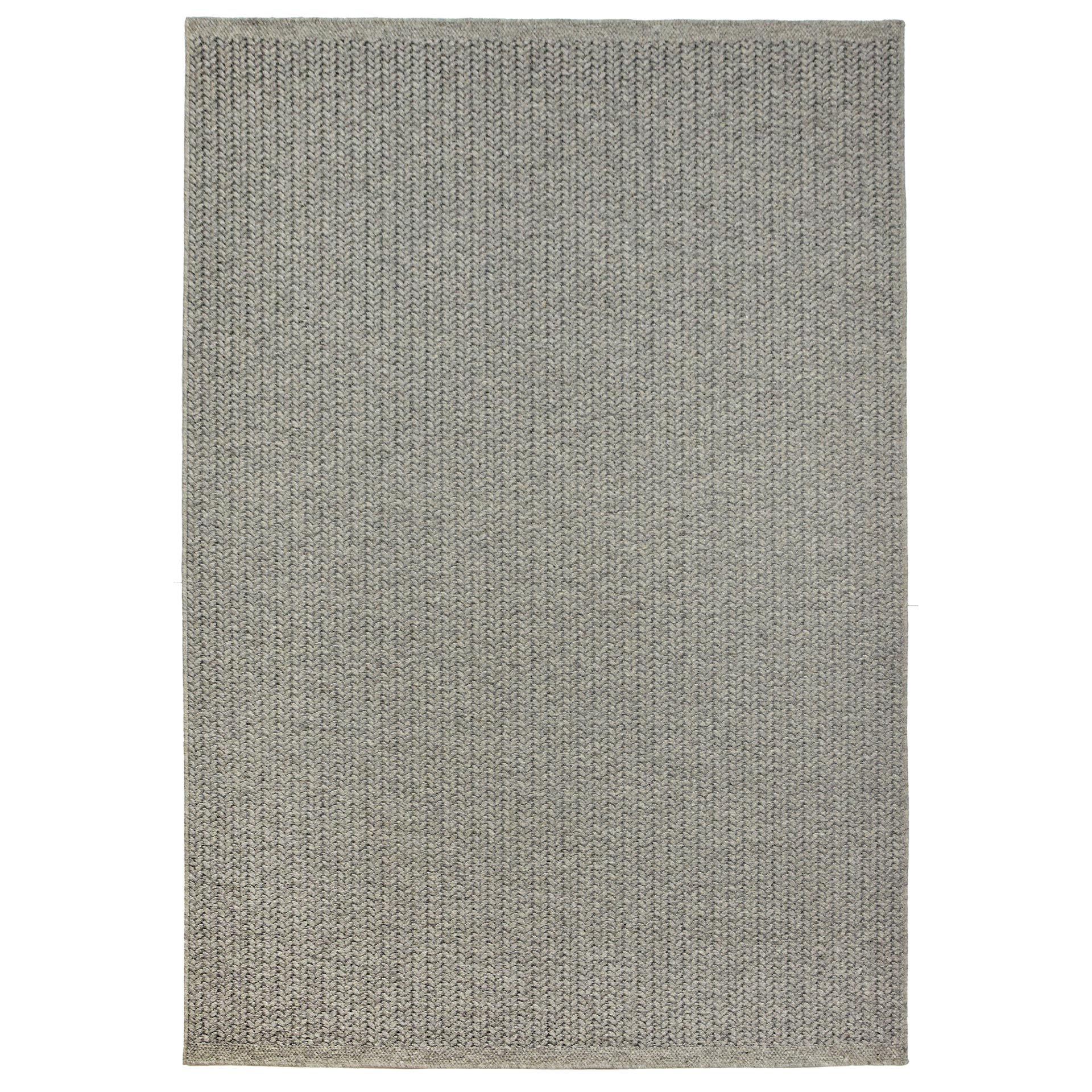 Tapete Liso de Lã Trecciato 241/174430 Cinzento