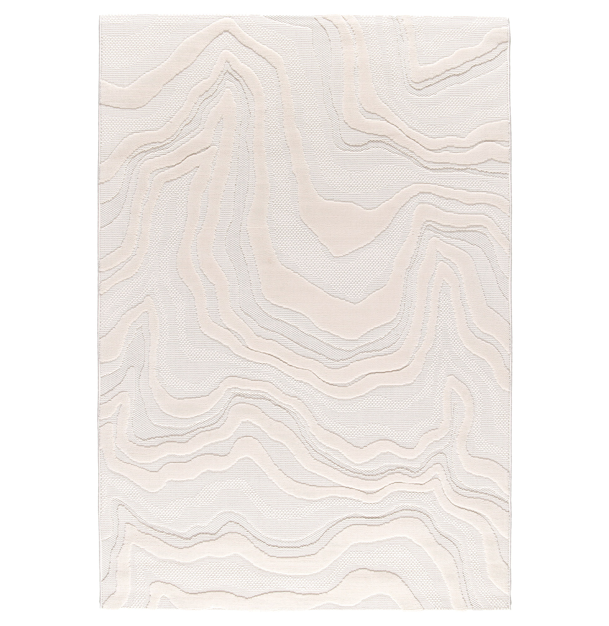 Tapete Abstrato Buckley 42304/060 Branco Marfim
