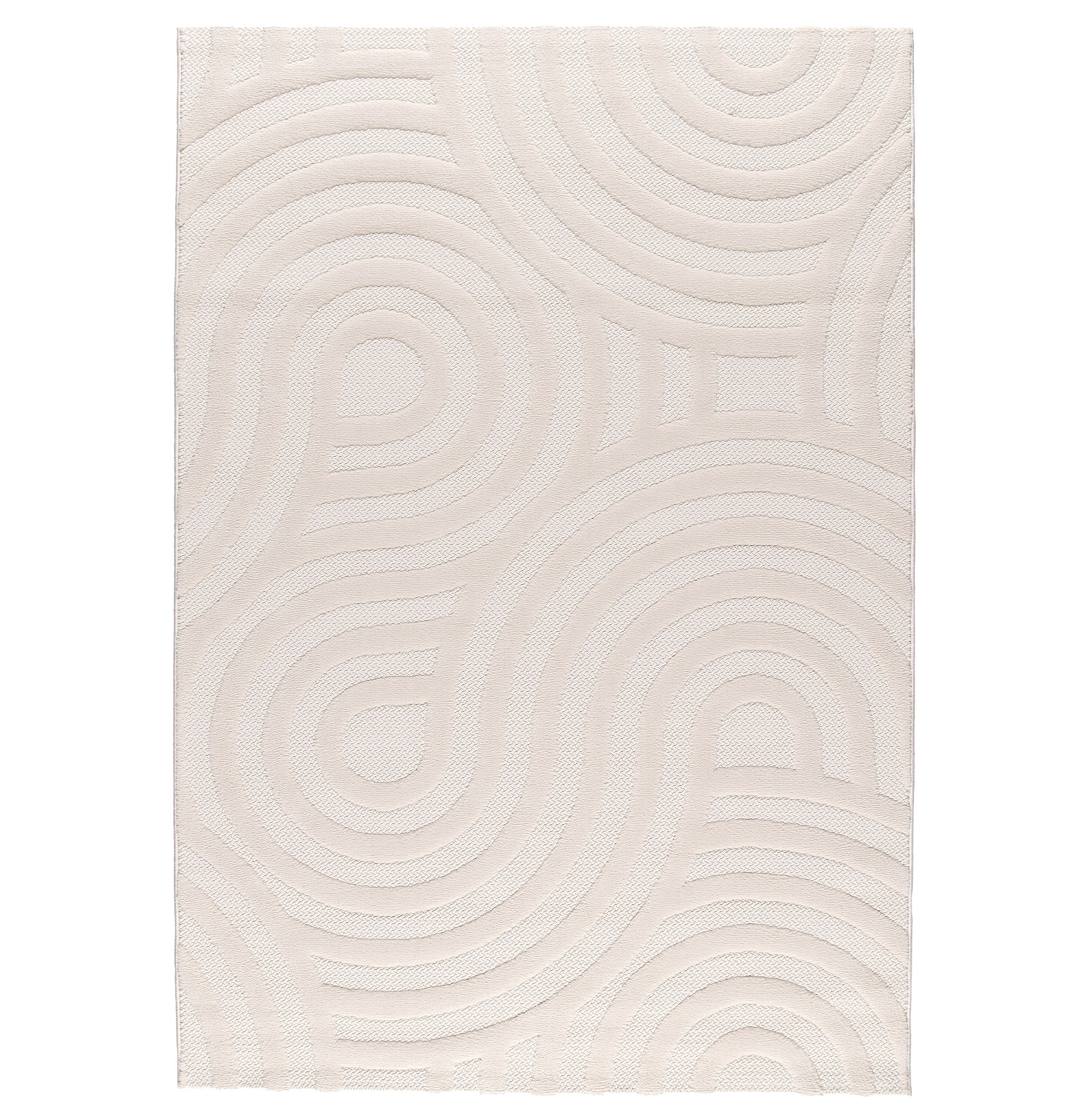 Tapete Geométrico Buckley 42317/060 Branco Marfim