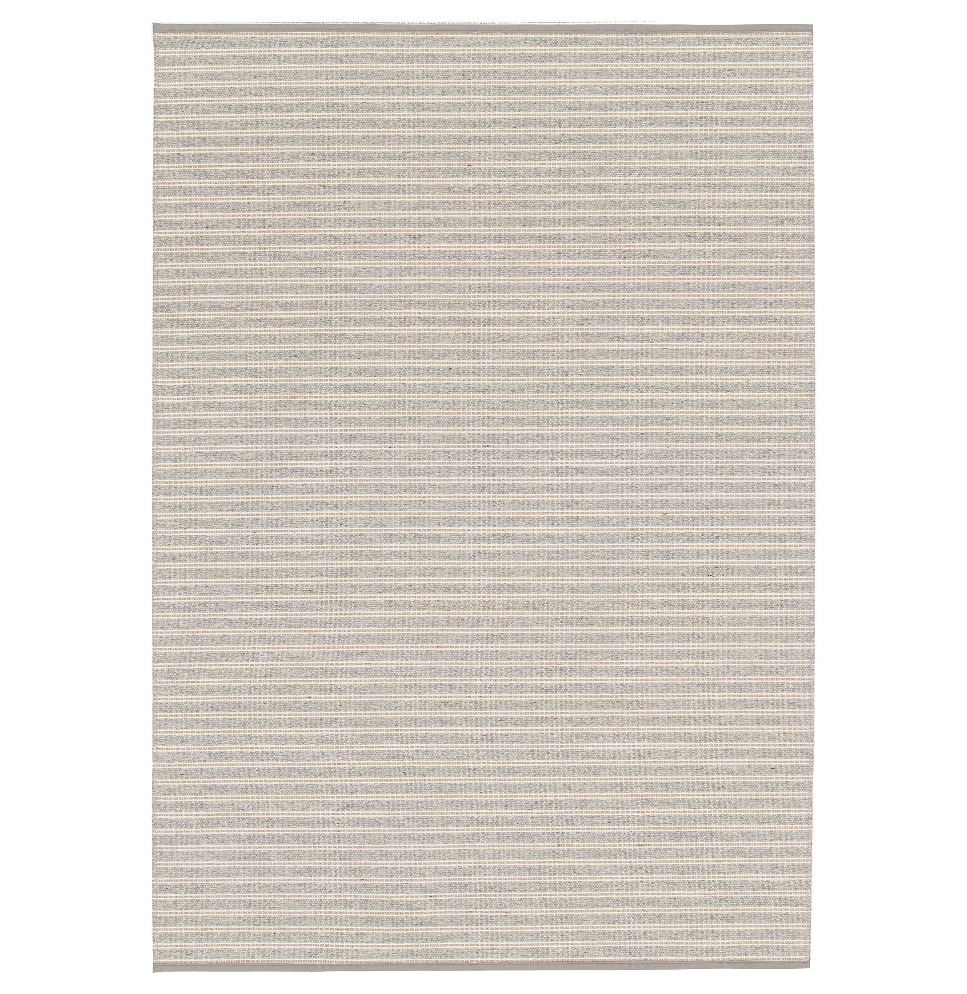 Tapete Geométrico de Lã Wooly 12101/670 Cinzento Claro