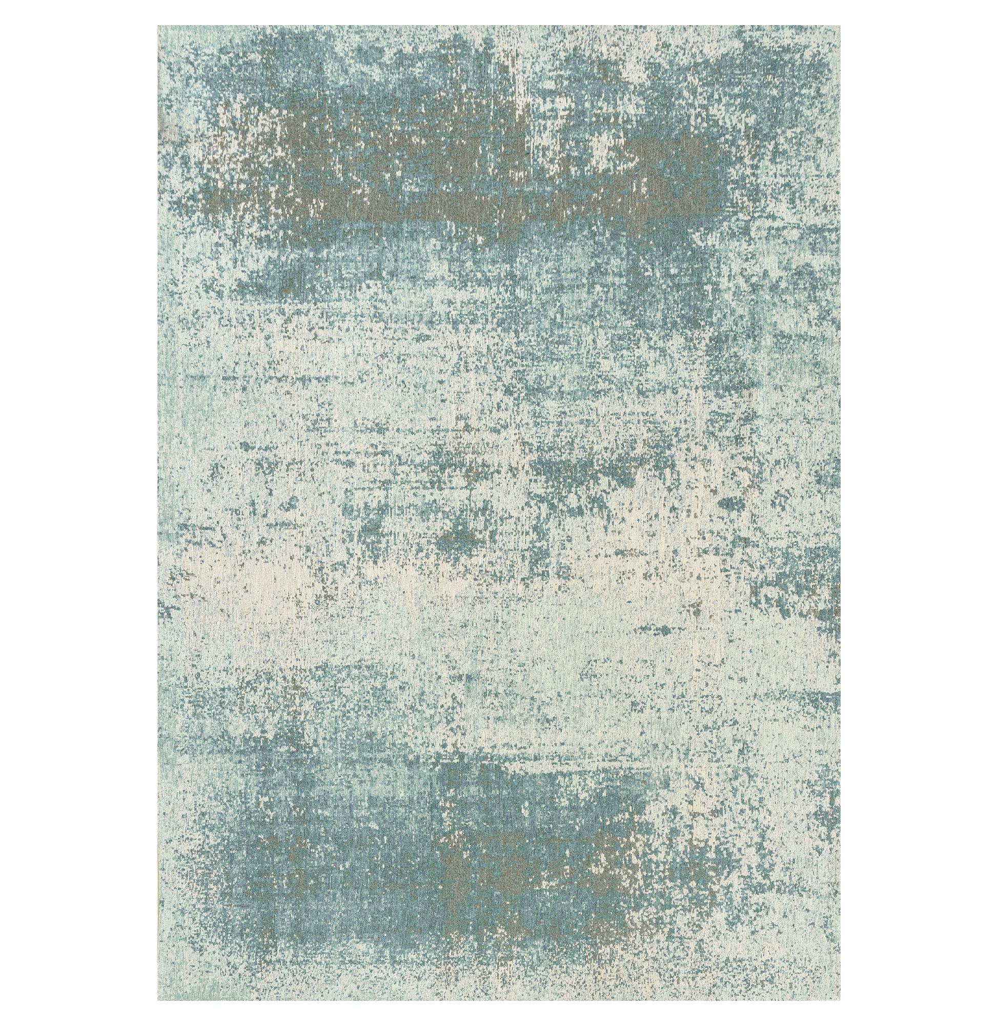 Tapete Abstrato Moon Chenille 9656 Azul