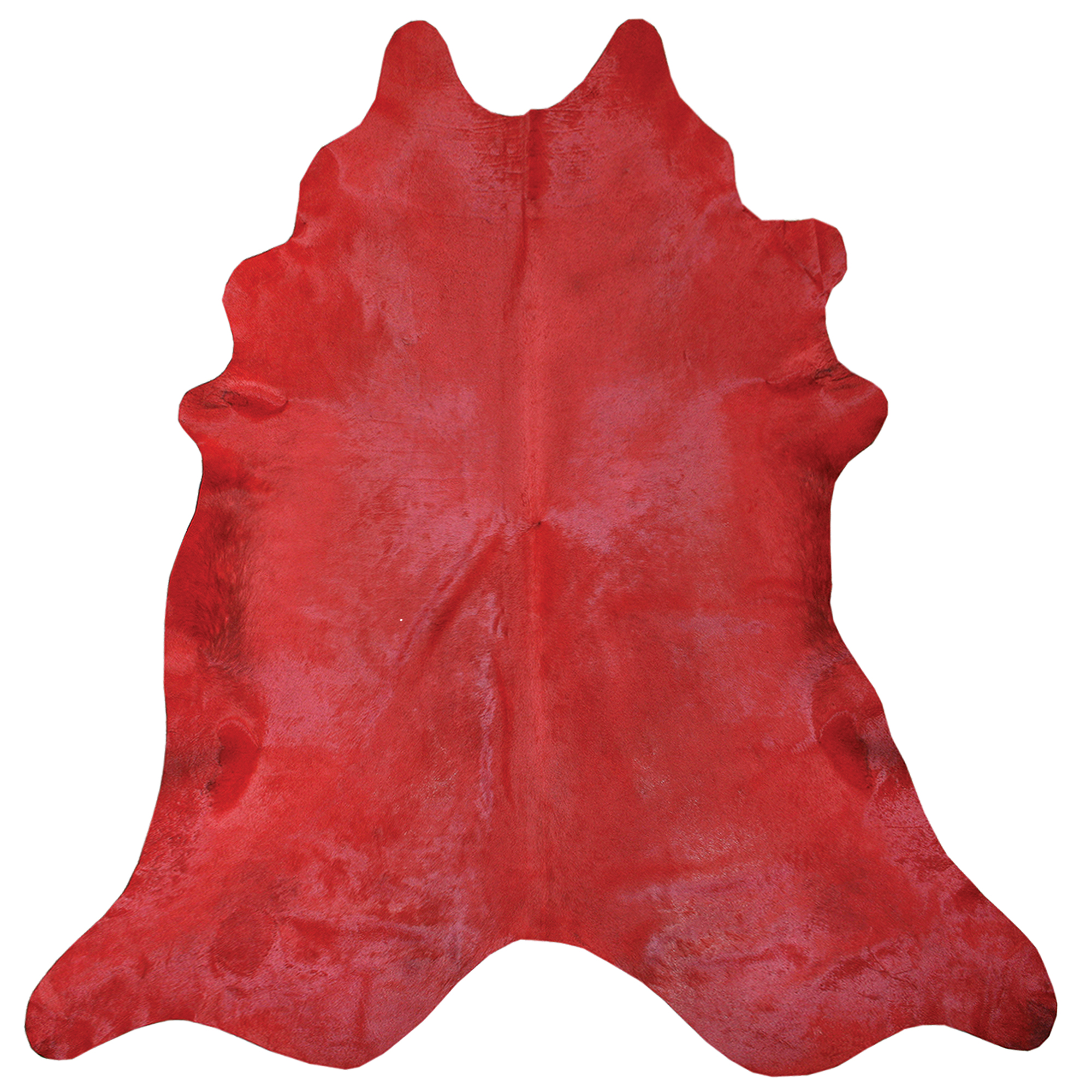 Tapete de Pele Natural Vaca Dyed PT13 Vermelho