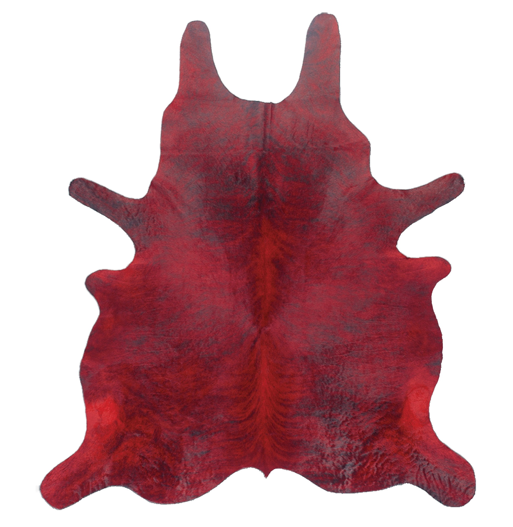 Tapete de Pele Natural Vaca Caribe PT40 Vermelho