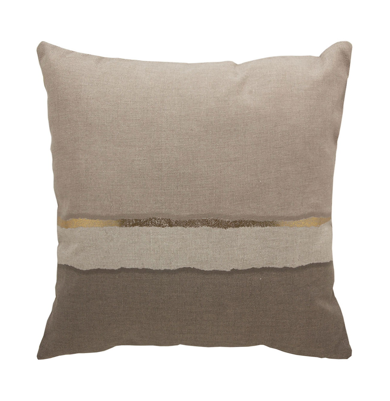 Almofada Decorativa Geométrica Print 37 Quadrada Taupe