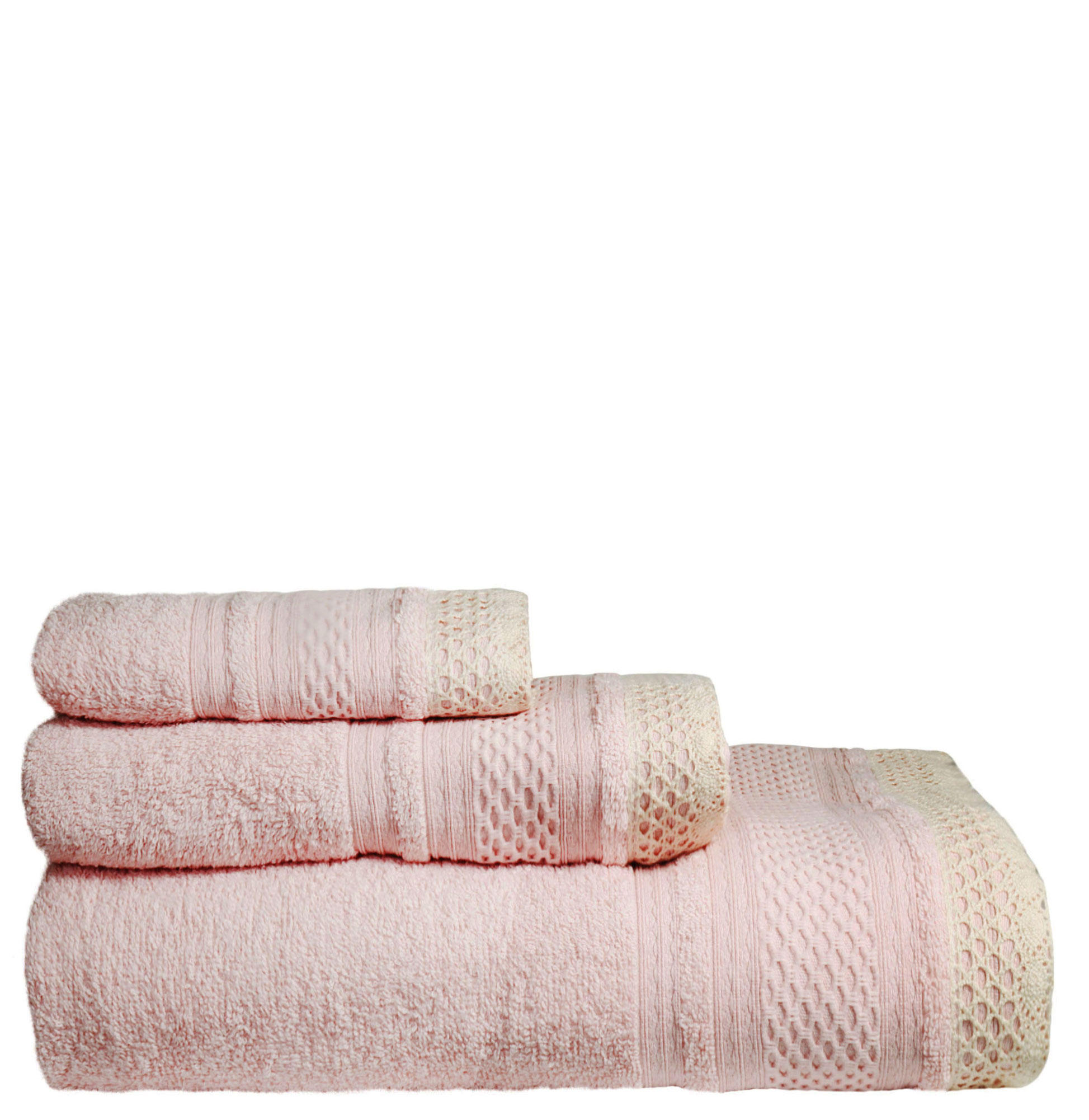 Jogo de Banho 100% Algodão Soft Bath IVR 3 Toalhas Rosa Claro