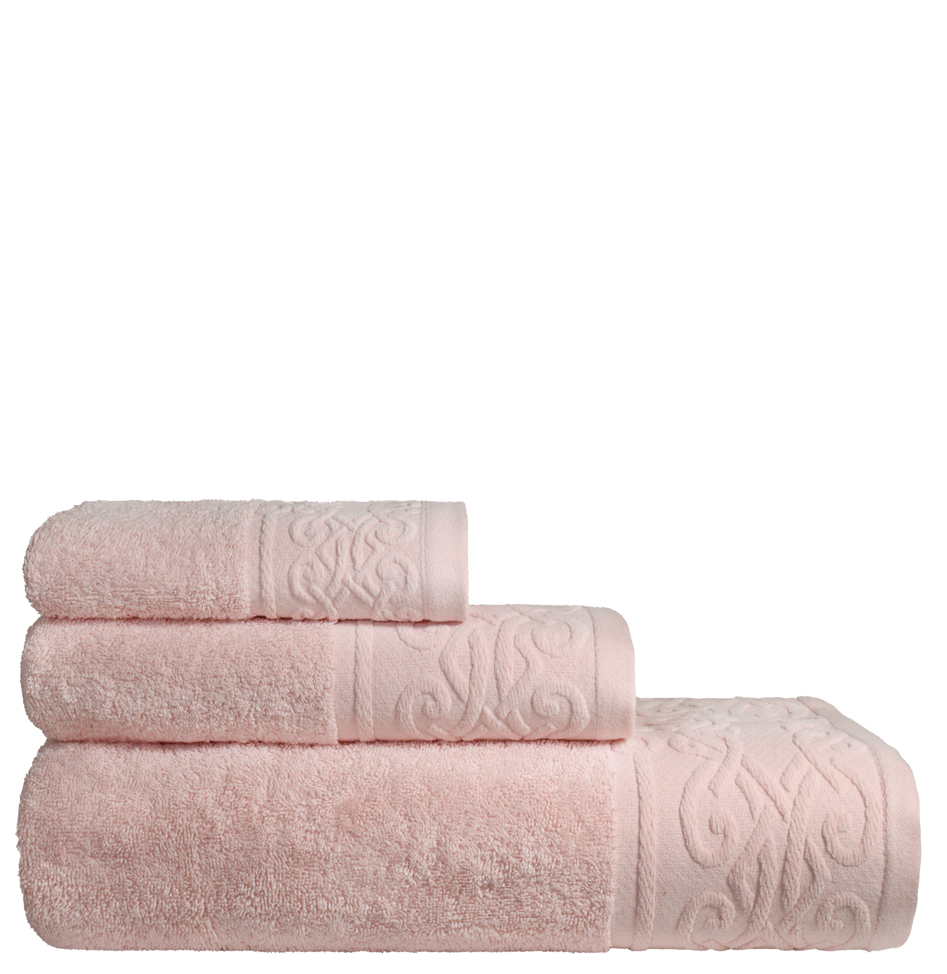 Jogo de Banho 100% Algodão Soft Bath V 3 Toalhas Rosa Claro