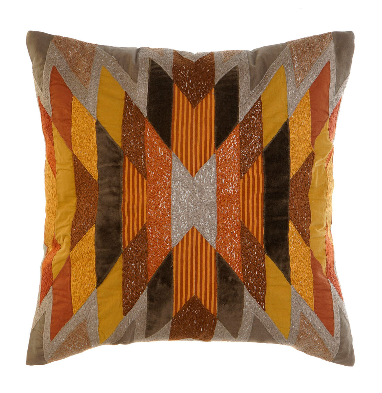 Almofada Decorativa Geométrica Etica Quadrada Multicolor