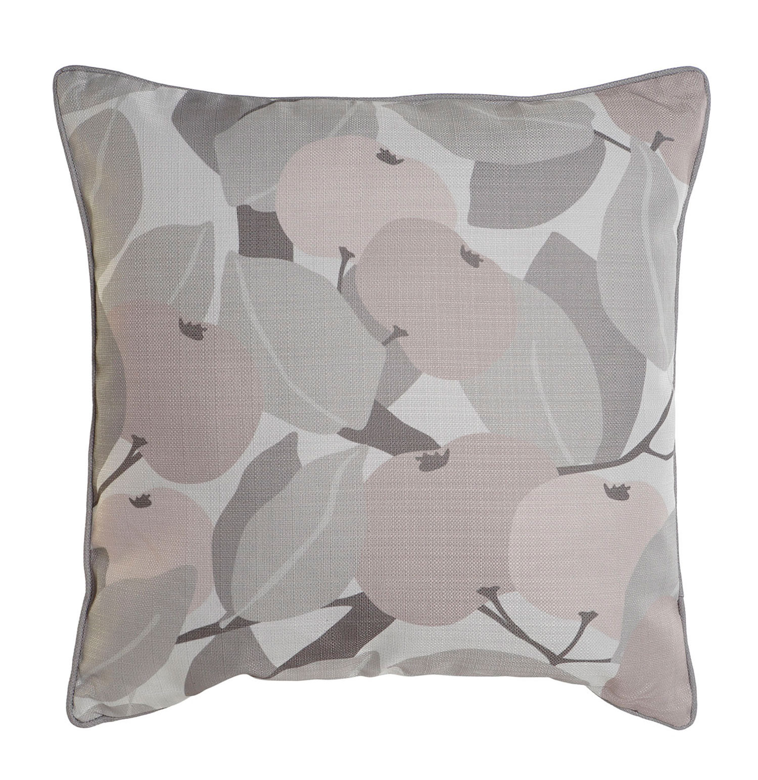 Almofada Decorativa Tropical Pastel Quadrada Cinzento