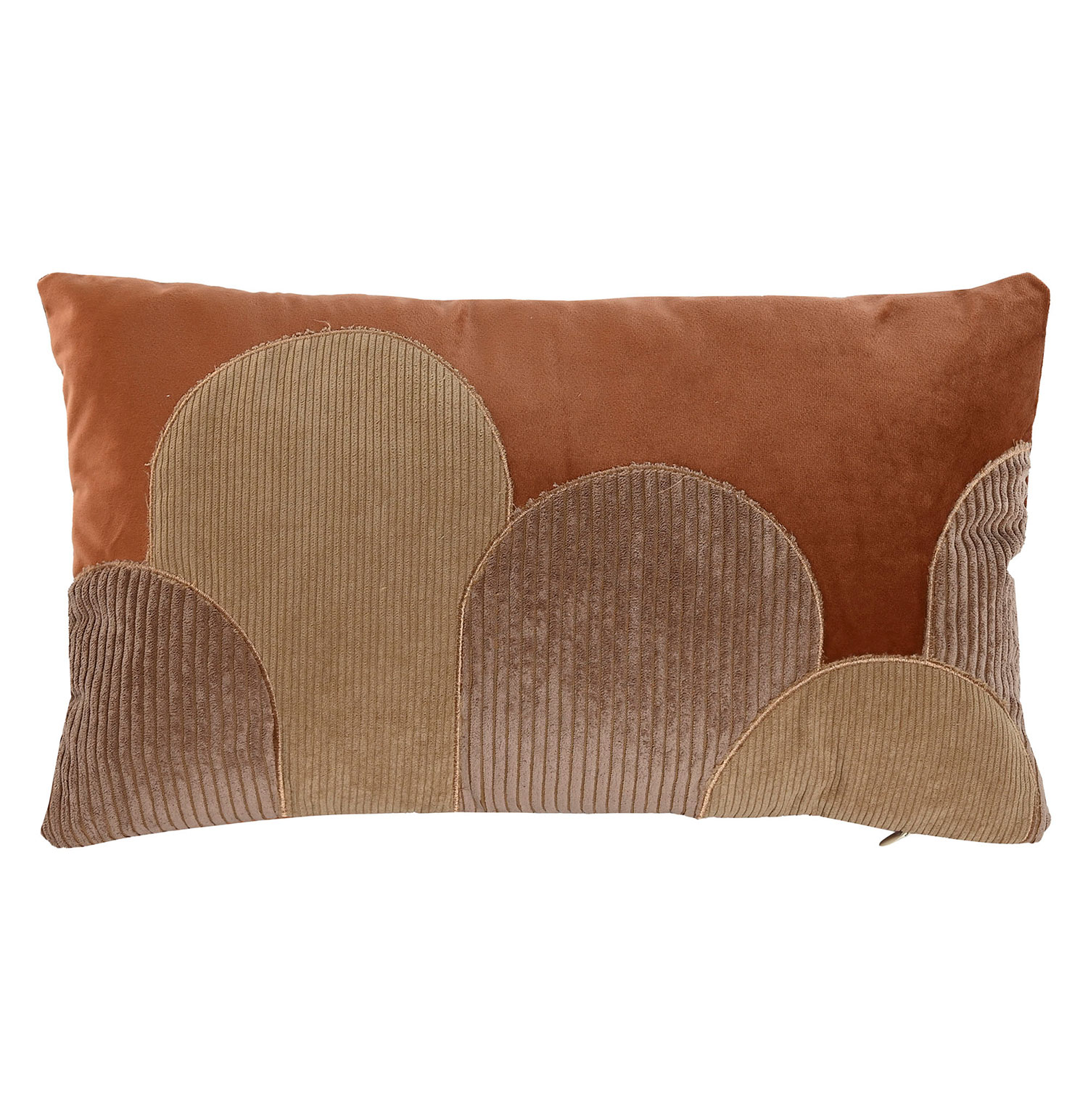 Almofada Decorativa Patchwork 800 Retangular Castanho