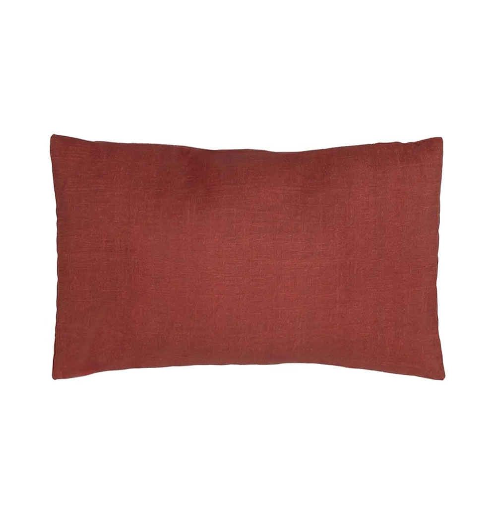 Almofada Decorativa Lisa Garnet Vermelho