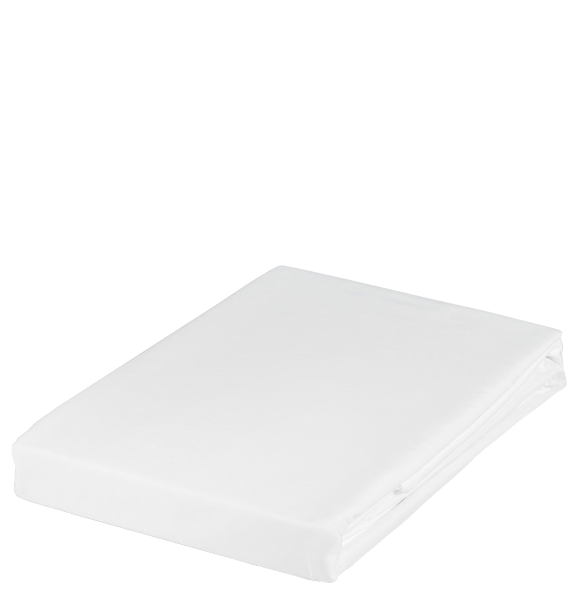 Lençol de Baixo Ajustável 100% Cetim Algodão Lux Branco