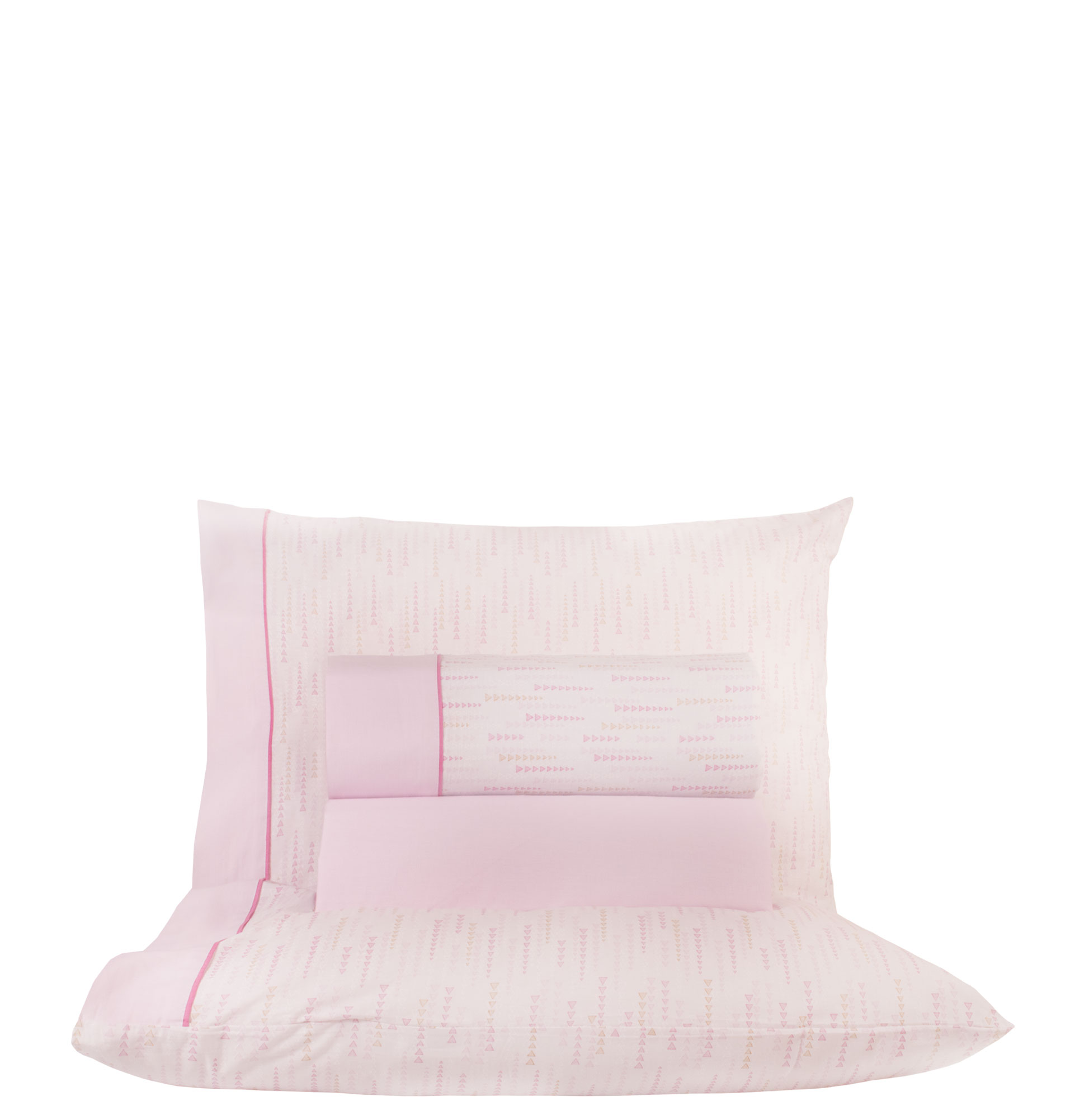 Jogo de Lençóis Cama de Casal Reyes 4 Peças Rosa