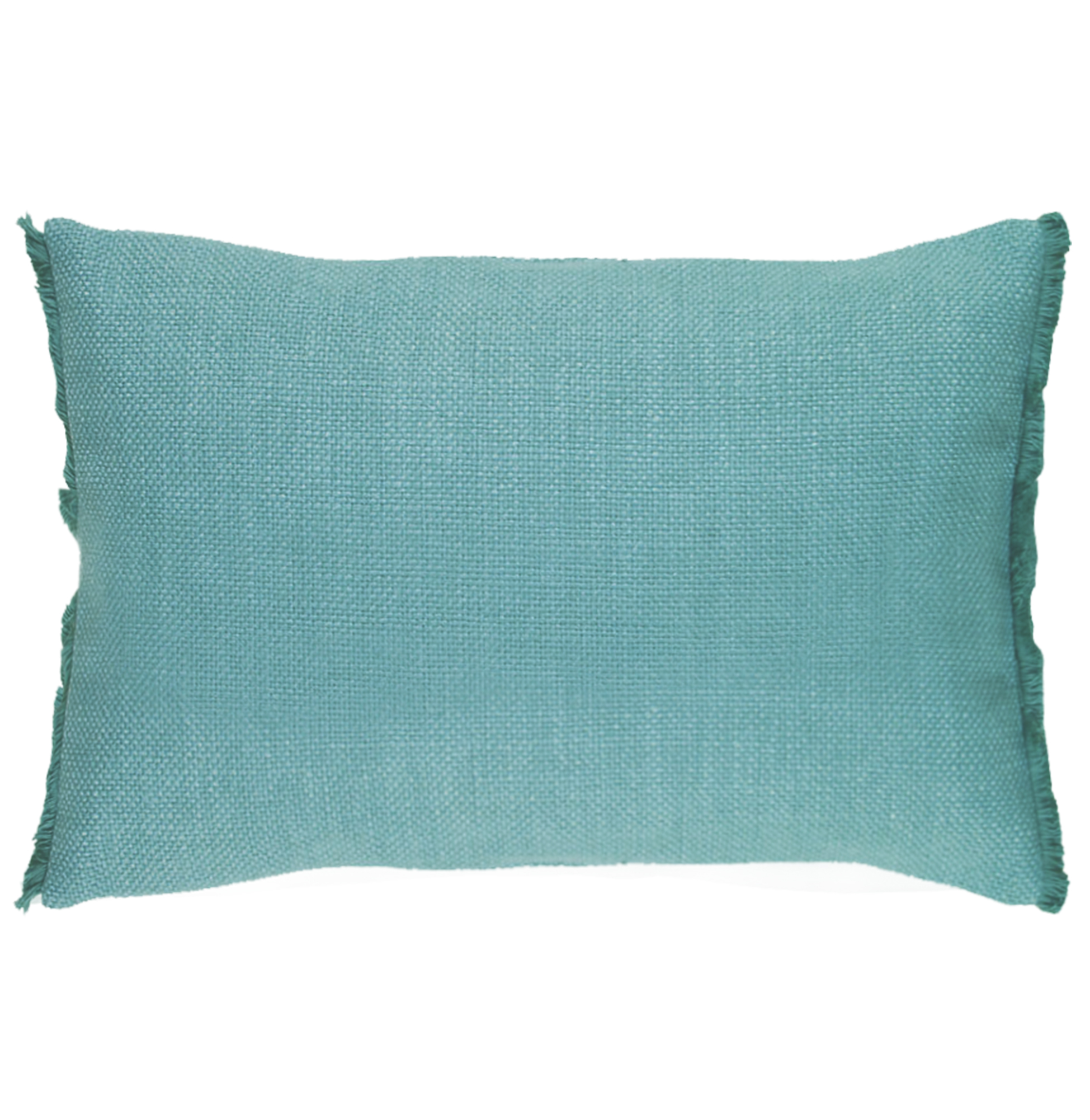 Almofada Decorativa Lisa Basic com Franja Verde