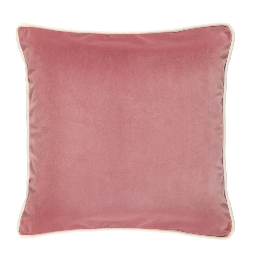 Almofada Decorativa Lisa Mellow com Vivo Rosa Claro