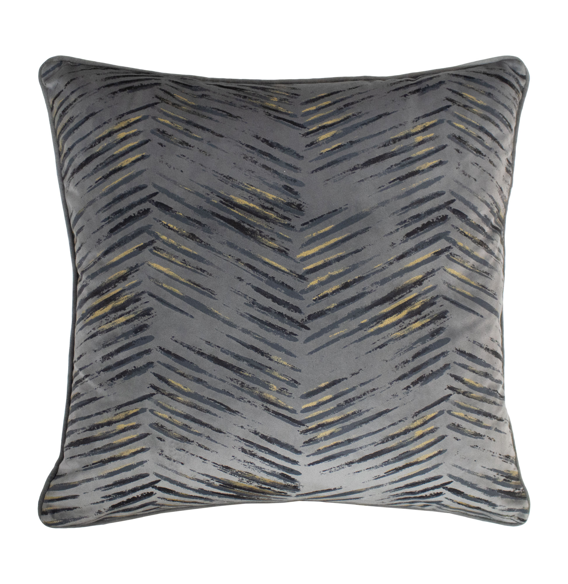 Almofada Decorativa Abstrata Soft Sparkle Quadrada Cinzento