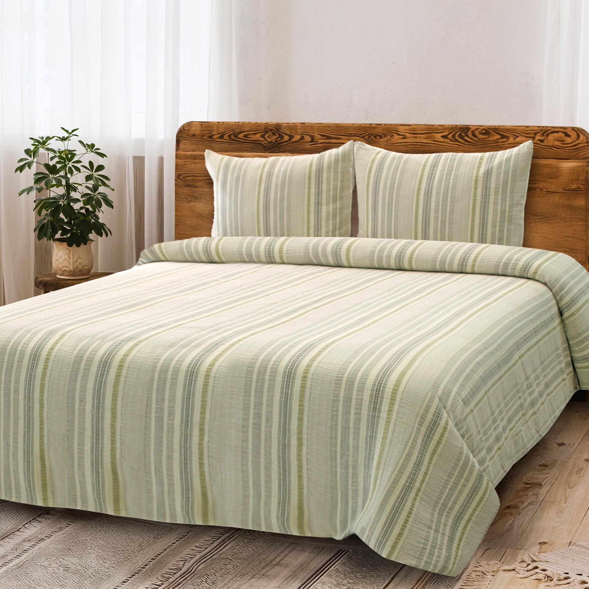 Capa de Edredão Cama de Casal Barali Verde