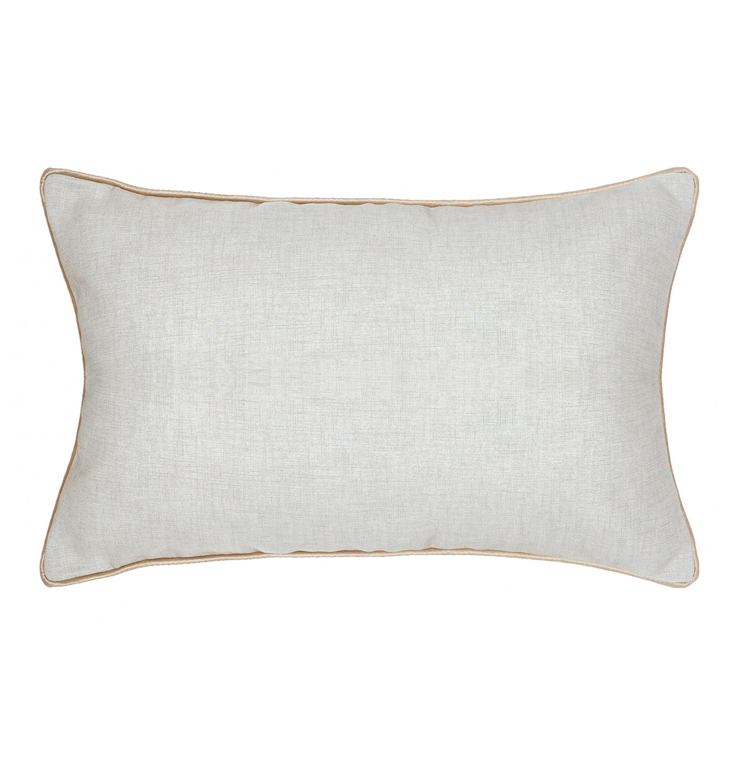 Almofada Decorativa Lisa Lisi com Vivo Branco