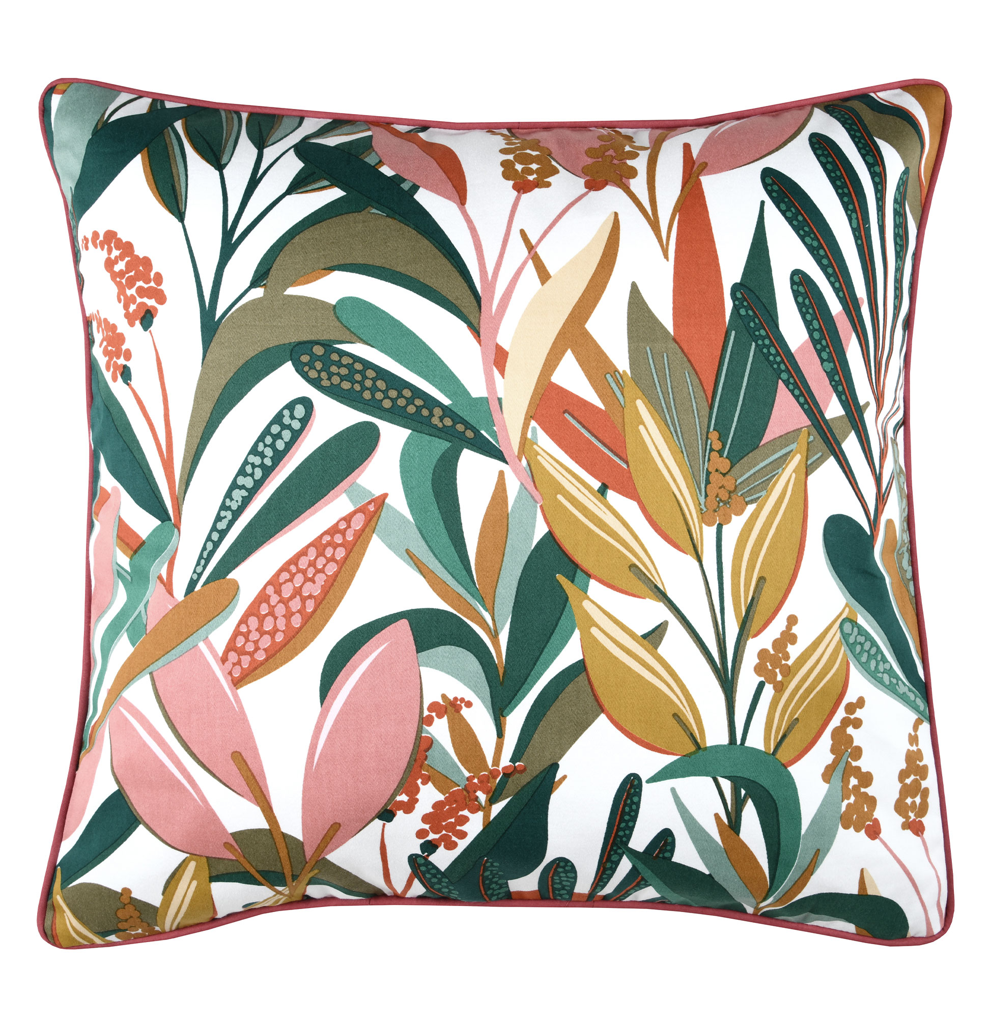 Almofada Decorativa Floral Pengari/Aquitaine Quadrada Multicolor