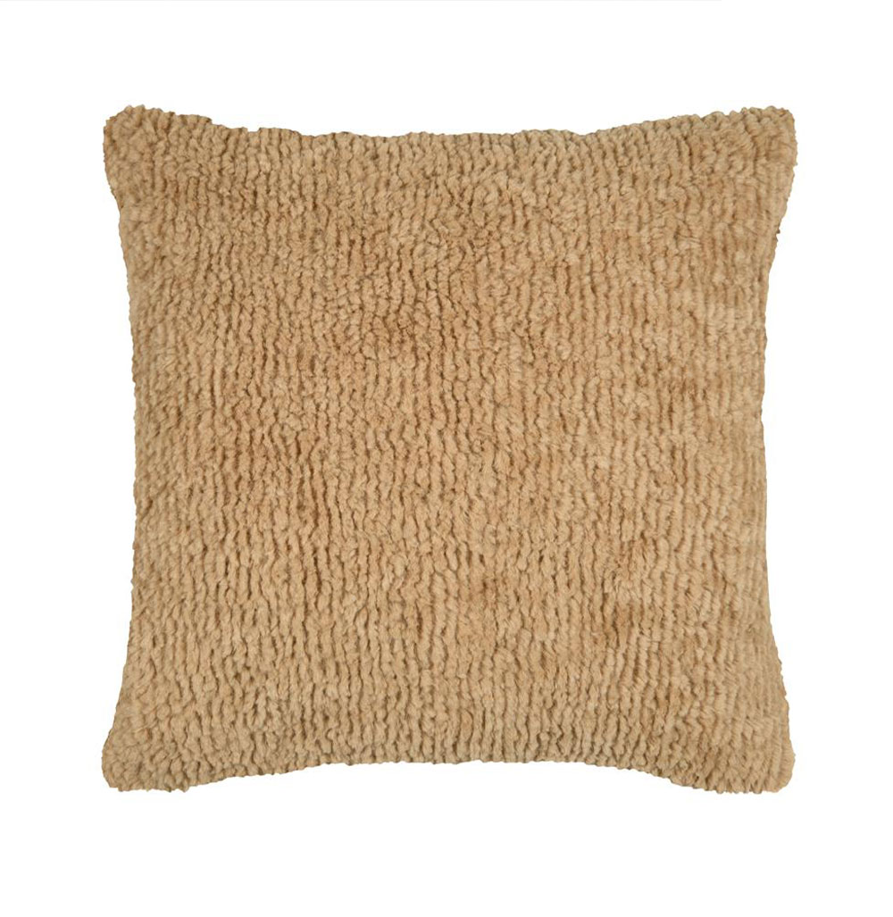 Almofada Decorativa Falso Lisa Timmy Quadrado Camel