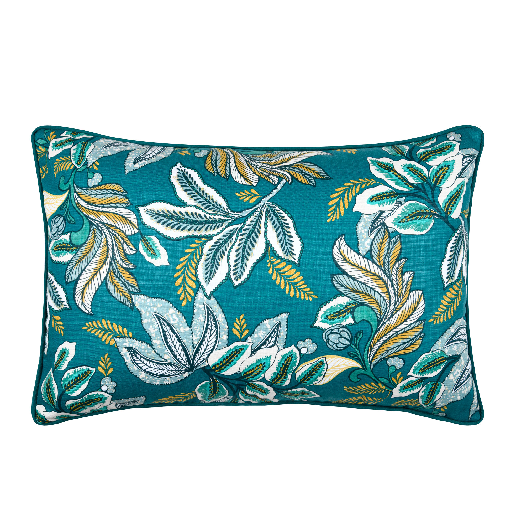 Almofada Decorativa Floral Mahuru/Aveyron Retangular Azul