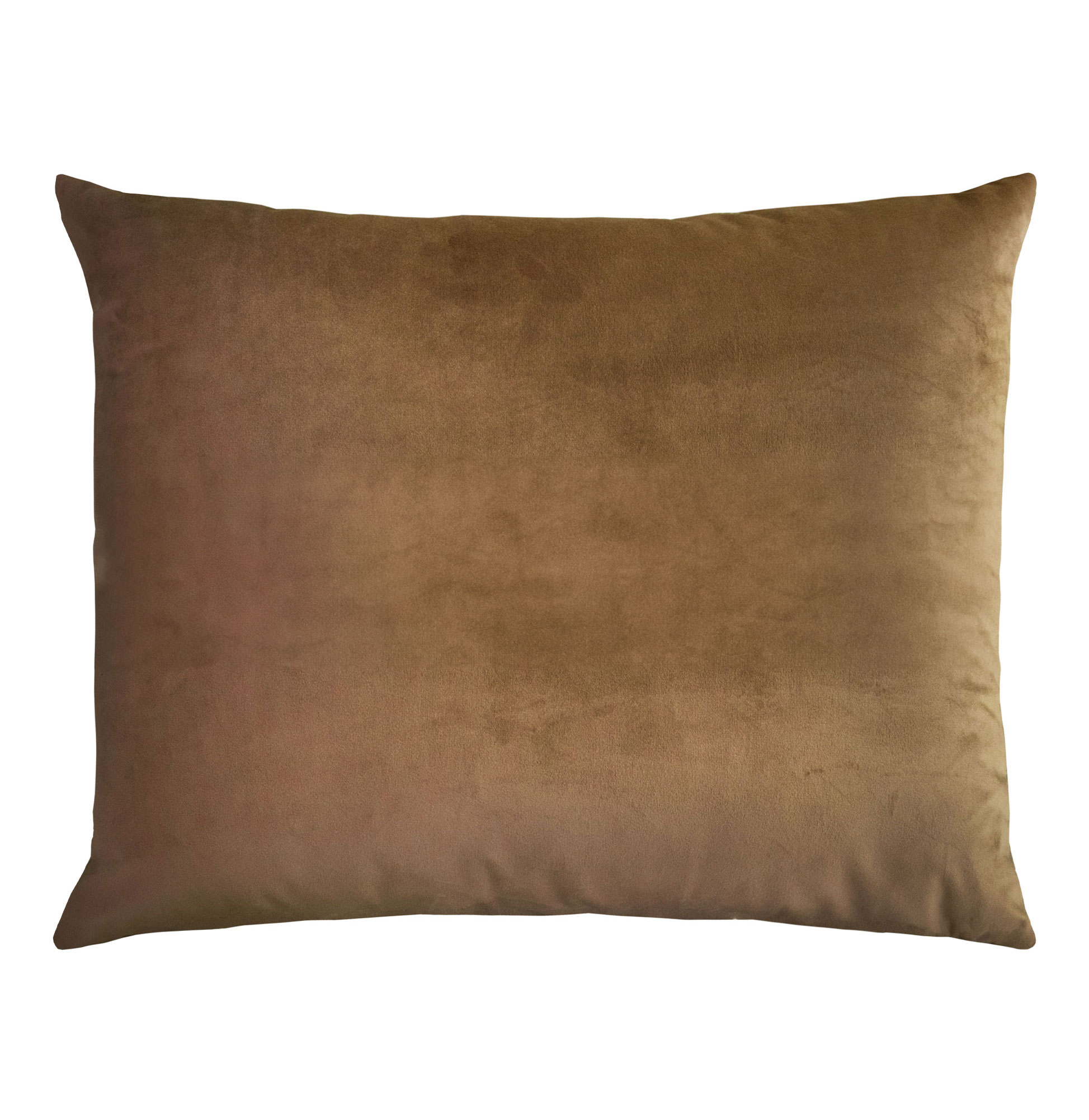 Almofada Decorativa Lisa Velina Castanho Camel