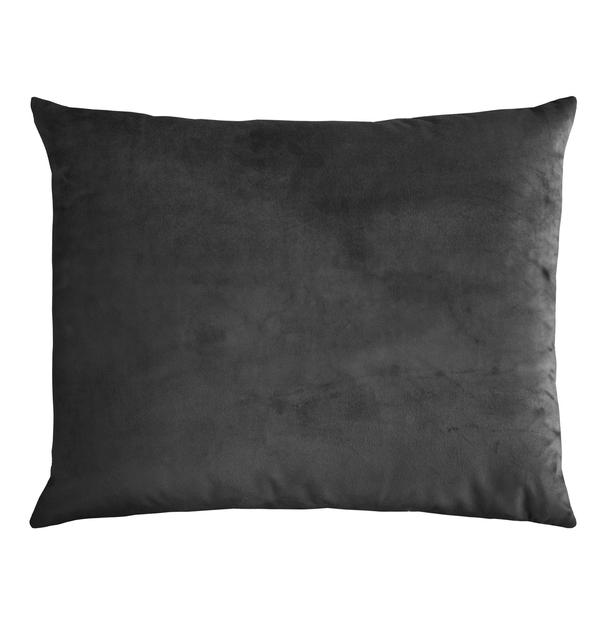 Almofada Decorativa Lisa Velina Cinzento Escuro